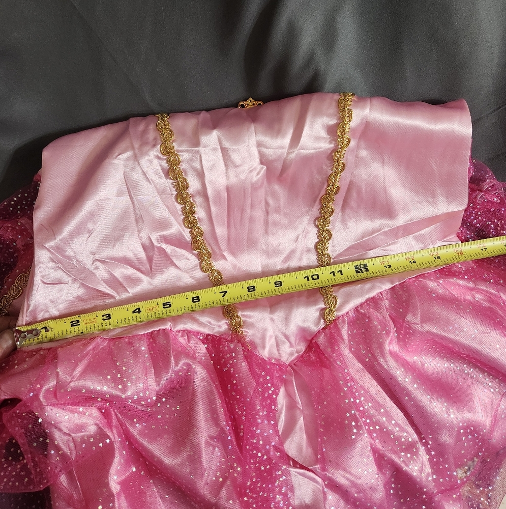 NWOT Womens L Princess Peach Dress Costume - Picture 11 of 11